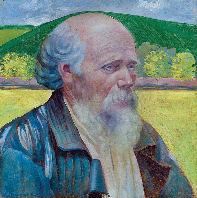 MĘŻCZYZNA NA TLE PEJZAŻU, 1909