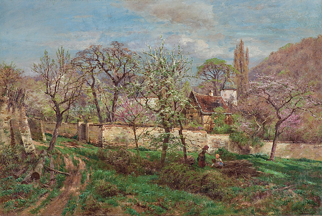 WIOSNA W OGRODZIE, 1901