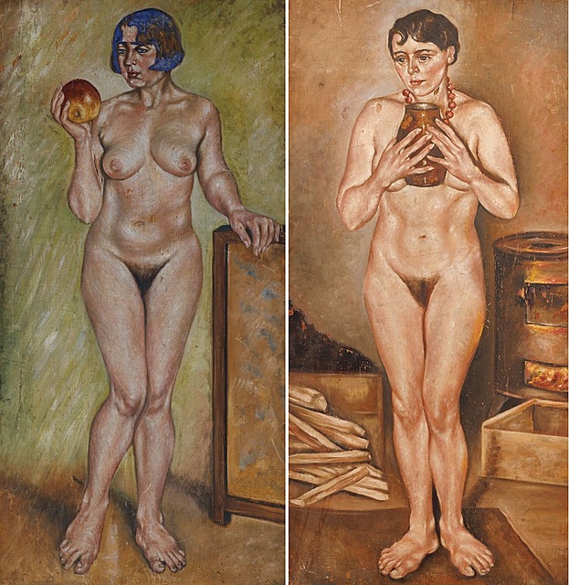 OBRAZ DWUSTRONNY, AKTY KOBIECE, ok. 1930