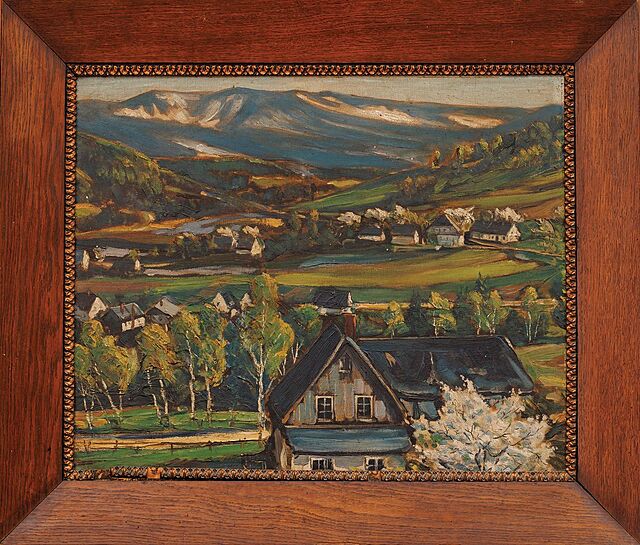 WIOSNA NA POGÓRZU, ok. 1930