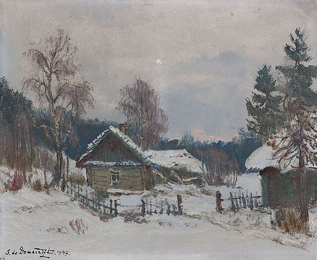 ZAGRODA ZIMĄ, 1947