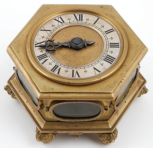 ZEGAR KAFLOWY, Polska, Toruń, Abraham Will, ok. 1740