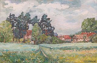 PEJZAŻ WIEJSKI, 1985