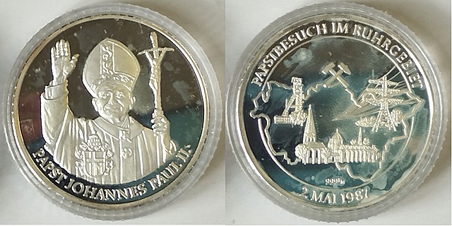 MEDAL, PIELGRZYMKA JANA PAWŁA II DO ZAGŁĘBIA RUHRY, 1987