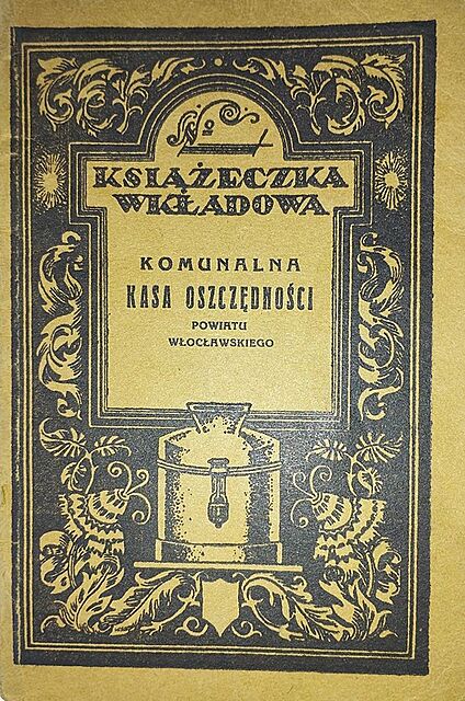 KSIĄŻECZKA WKŁADOWA Komunalna Kasa Oszczędności Powiatu Włocławskiego, 1931