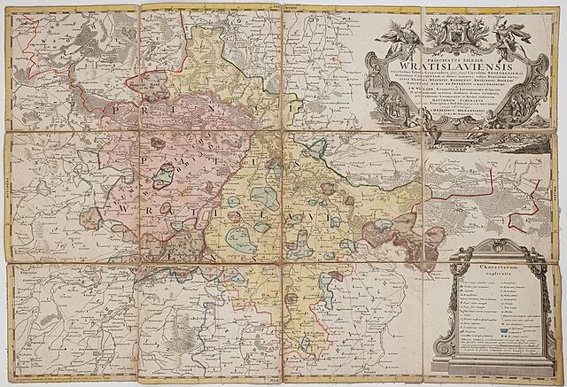 KSIĘSTWO WROCŁAWSKIE, Spadkobiercy Homanna, Norymberga, 1736