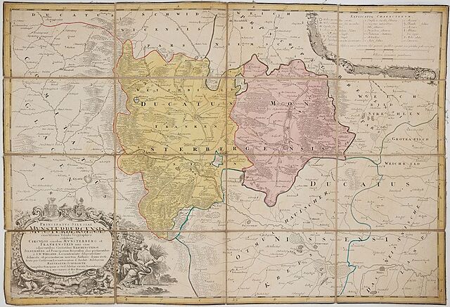 KSIĘSTWO ZIĘBICKIE, Spadkobiercy Homanna, Norymberga, 1736