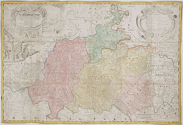 KSIĘSTWO ŚWIDNICKIE, Spadkobiercy Homanna, Norymberga, 1736