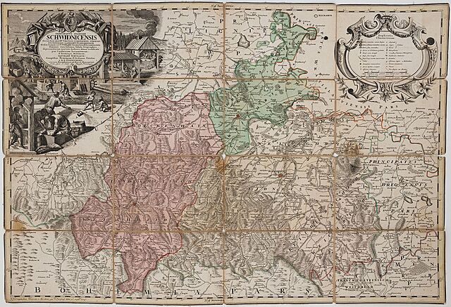 KSIĘSTWO ŚWIDNICKIE, Spadkobiercy Homanna, Norymberga, 1736