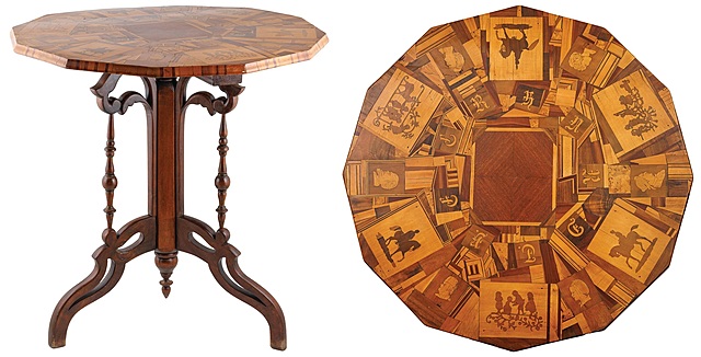 STOLIK POMOCNICZY, 1 poł. XIX w.
