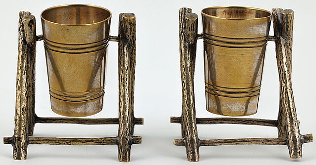 PARA KIELISZKÓW DO PRZYPRAW, Polska, Warszawa, Plewkiewicz, ok. 1900