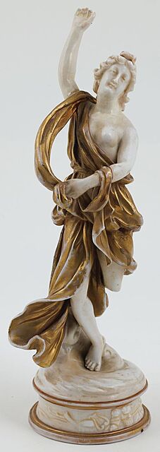TANCERKA W STYLU CAPODIMONTE, Niemcy, Rudolstadt, Ernst Bohne, ok. 1900