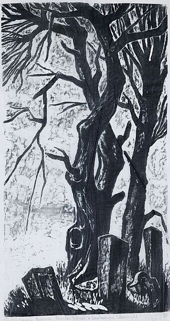CMENTARZ ŻYDOWSKI W SZCZEBRZESZYNIE, 1956