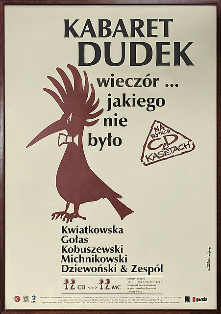 Kabaret DUDEK. Wieczór... jakiego nie było. Afisz reklamowy, 2001