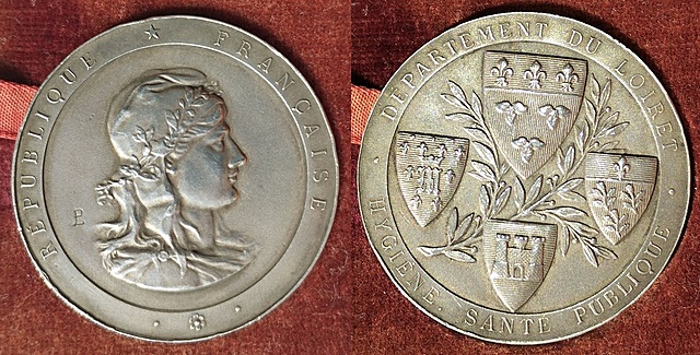 MEDAL, HIGIENA ZDROWIA PUBLICZNEGO, Francja, Departament Loiret