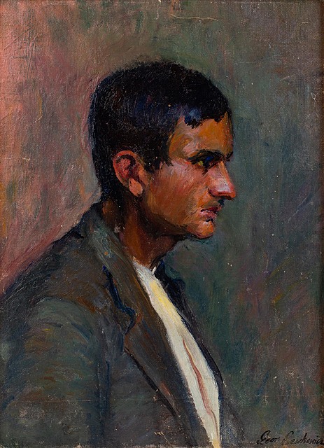 Portret mężczyzny z profilu