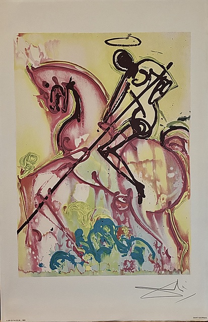 Le Cheval St. Georges. Z cyklu: Les Chevaux de Dali (Daliinian Horses), 1983