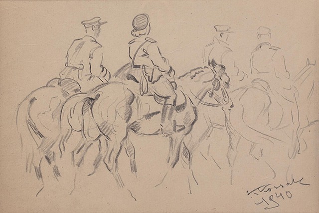 Na koniach, 1940