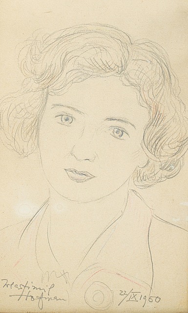 Portret kobiety, 1950 r.
