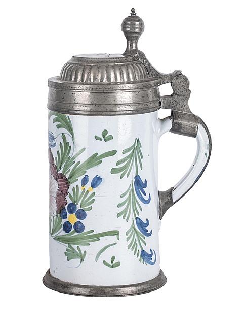 Kufel z pokrywą,Schrezheim, 1  poł. XIX w.
