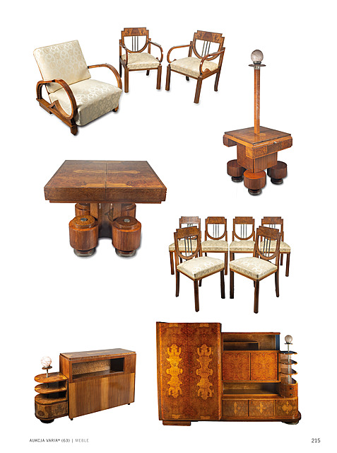 Komplet mebli w stylu Art Déco,