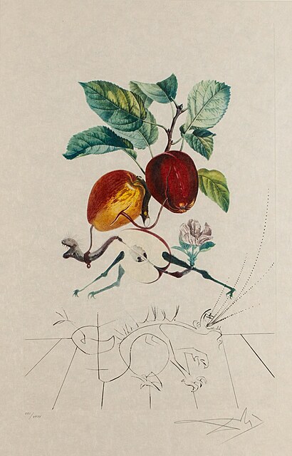 Smocze jabłko (Pomme dragon), z cyklu "Flordali - Les Fruits", 1969