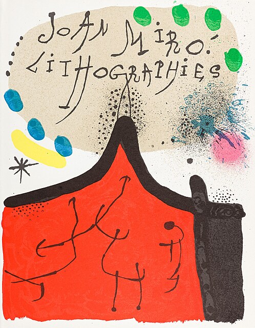 L`Astre bleu. Litografia, 1972
