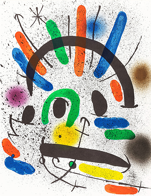 Kompozycja II. L`Astre bleu. Litografia I, 1972