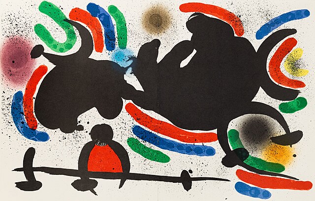 Kompozycja IV. L`Astre bleu. Litografia I, 1972