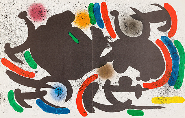 Kompozycja VII. L`Astre bleu. Litografia I, 1972