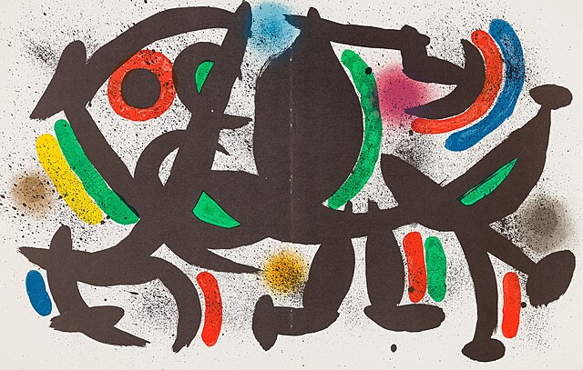 Kompozycja VIII. L`Astre bleu. Litografia I, 1972