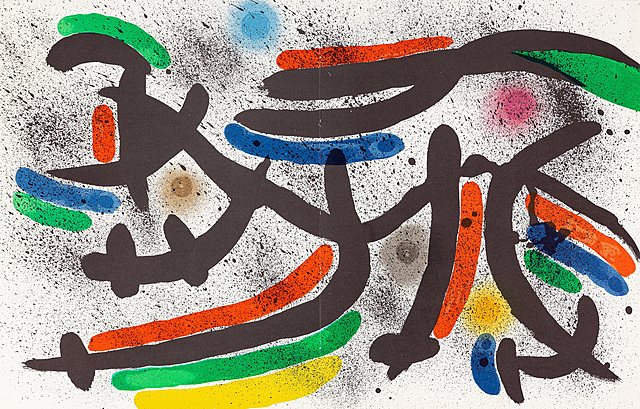 Kompozycja IX. L`Astre bleu. Litografia I, 1972