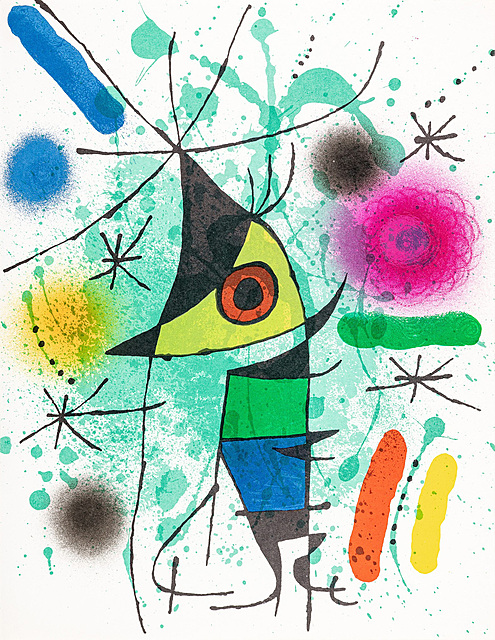 Kompozycja XI. L`Astre bleu. Litografia I, 1972