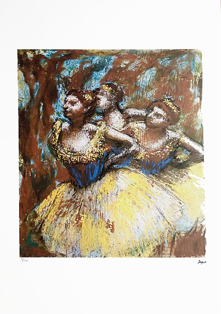 Three Dancers (Yellow Skirts, Blue Blouses)