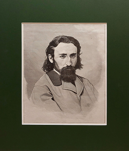 Portret Jana Matejki (rytował Józef Holewiński)