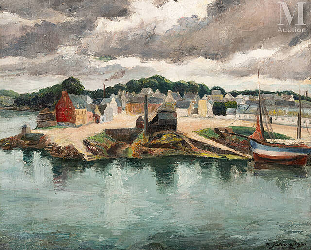Port w Bretanii, 1930