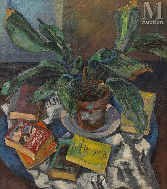 Martwa natura z książkami, 1914