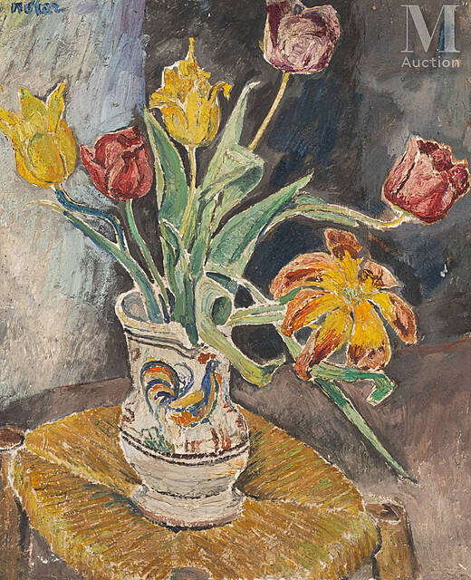 Doniczka z tulipanami
