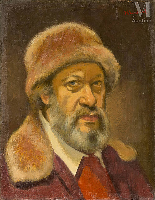 Autoportret w czapce futrzanej