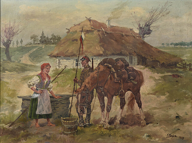 Ułan i dziewczyna, 1958