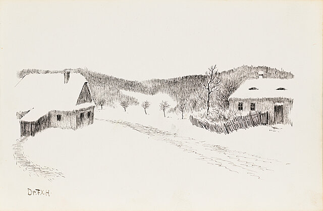 Widok wiejski, ok. 1913