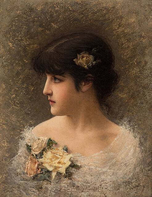 Portret młodej piękności, 1883