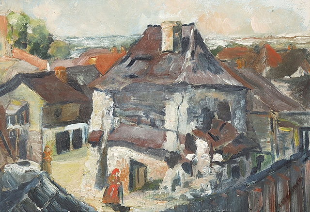Widok z Kazimierza nad Wisłą, lata 30-te XX w.