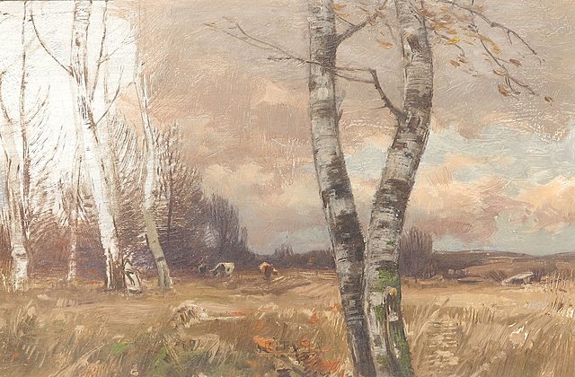 Pejzaż z brzozami, ok. 1920