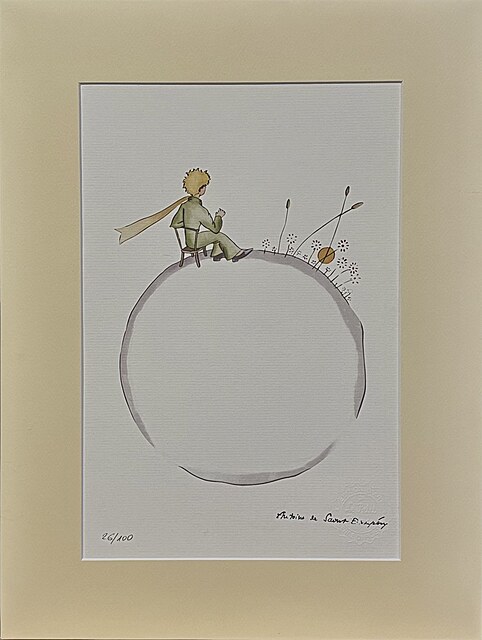 Mały Książę ogląda zachód słońca, 2023 (1943)
