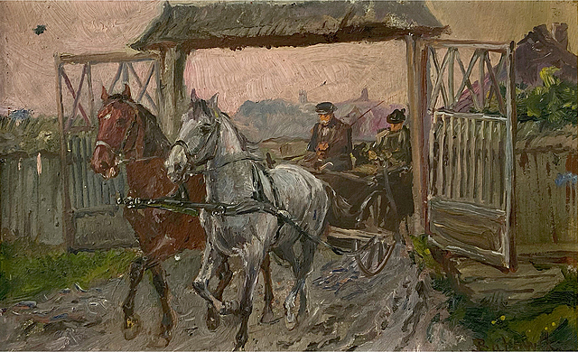 Wyjazd z folwarku, 1900 r.