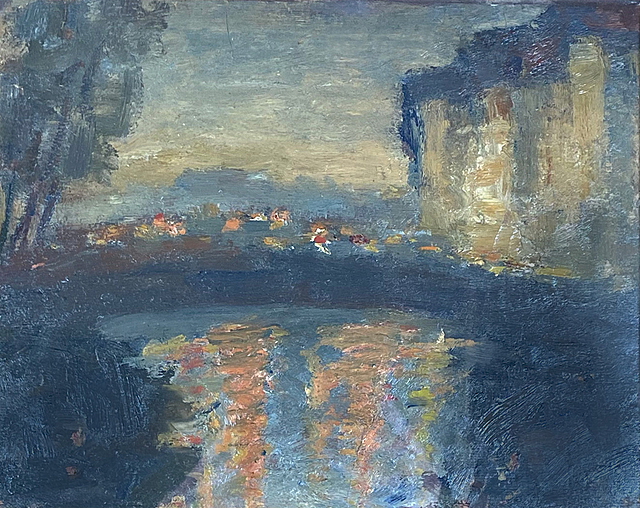 "Wieczór nad Sekwaną", przed 1914 r. 