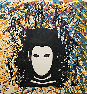  "Hidden face " z cyklu "Les Vitraux", 1974