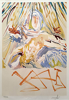"La vierge noire" z cyklu "Les Vitraux", 1973
