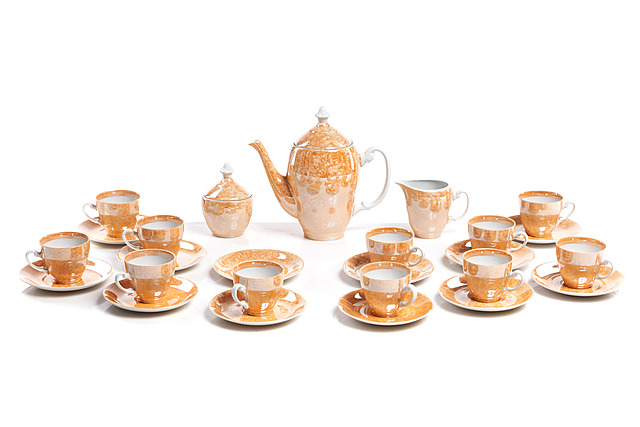 Zestaw do kawy dla 11 osób, Porcelana "Włocławek"